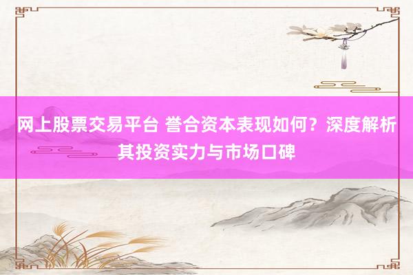 网上股票交易平台 誉合资本表现如何？深度解析其投资实力与市场口碑