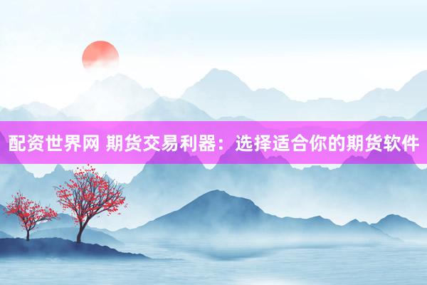 配资世界网 期货交易利器：选择适合你的期货软件