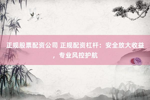 正规股票配资公司 正规配资杠杆：安全放大收益，专业风控护航