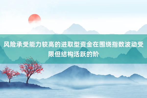 风险承受能力较高的进取型资金在围绕指数波动受限但结构活跃的阶