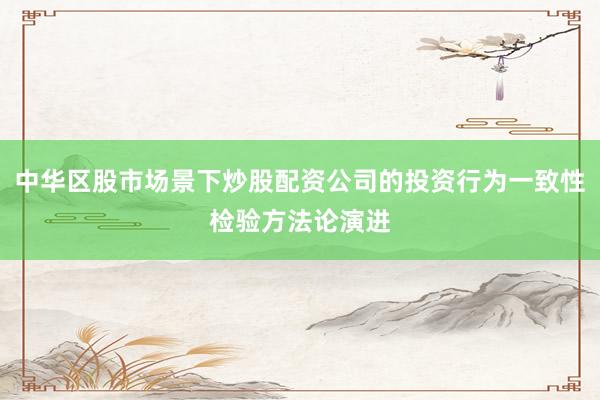 中华区股市场景下炒股配资公司的投资行为一致性检验方法论演进