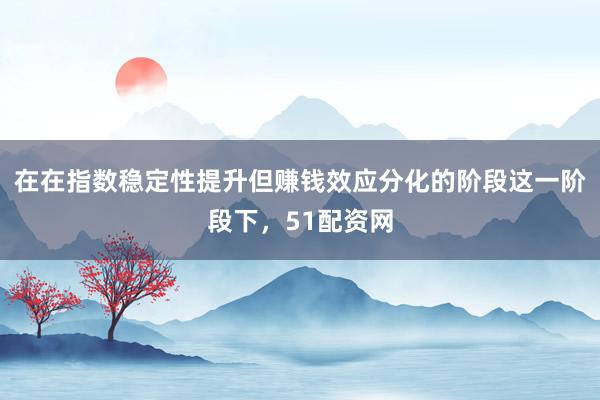 在在指数稳定性提升但赚钱效应分化的阶段这一阶段下，51配资网