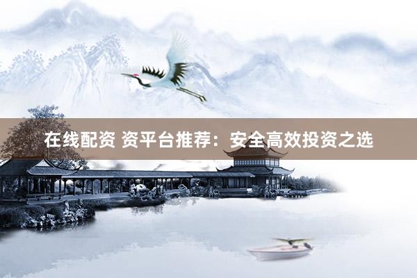 在线配资 资平台推荐:安全高效投资之选